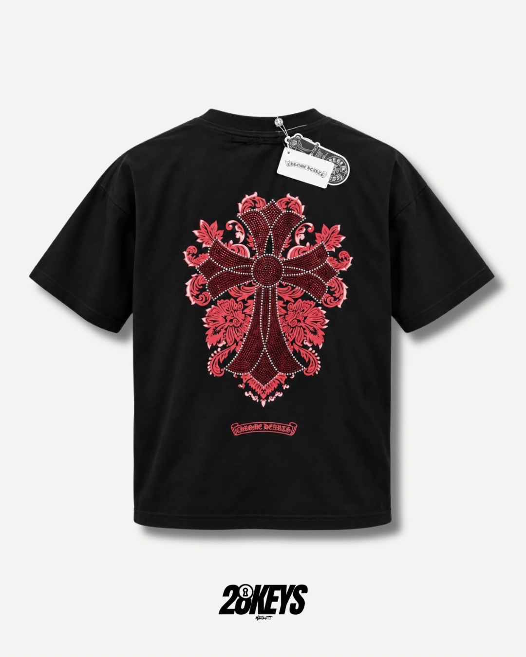 Polera Chrome hearts piedreria “Red”