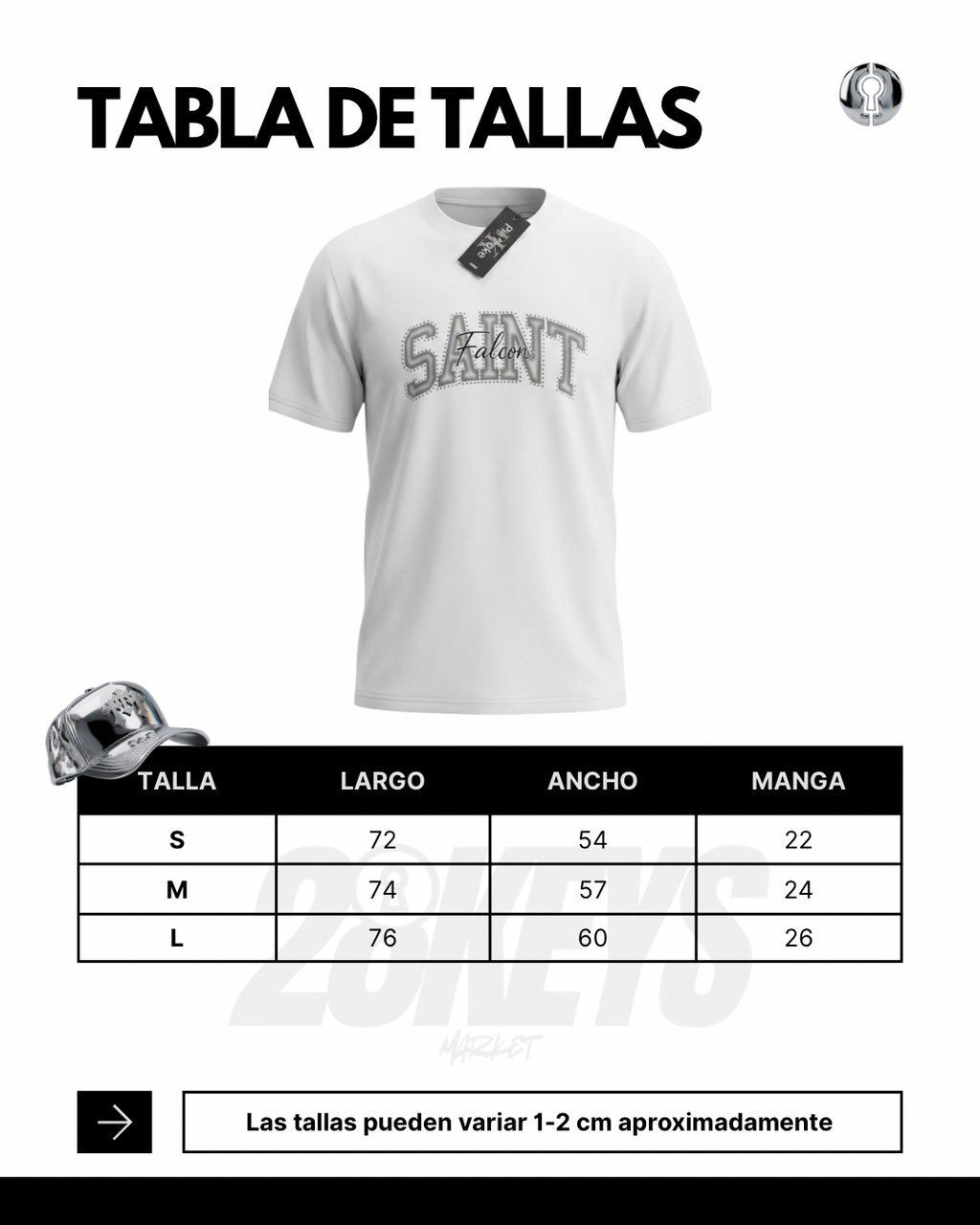 Polera Saint blanca