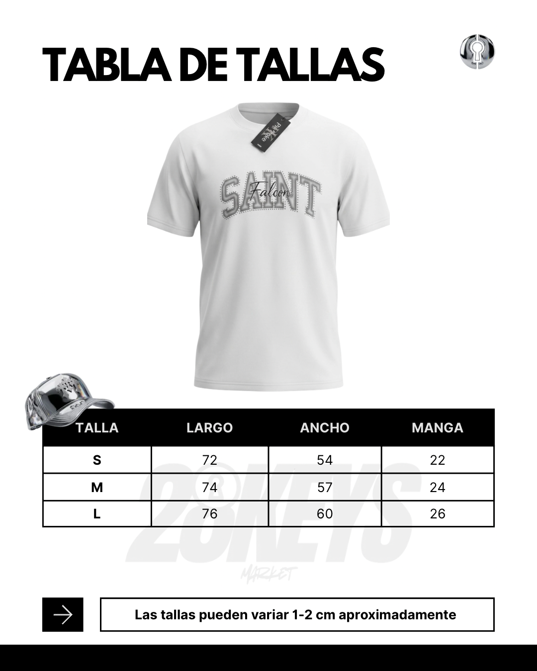 Polera Saint blanca