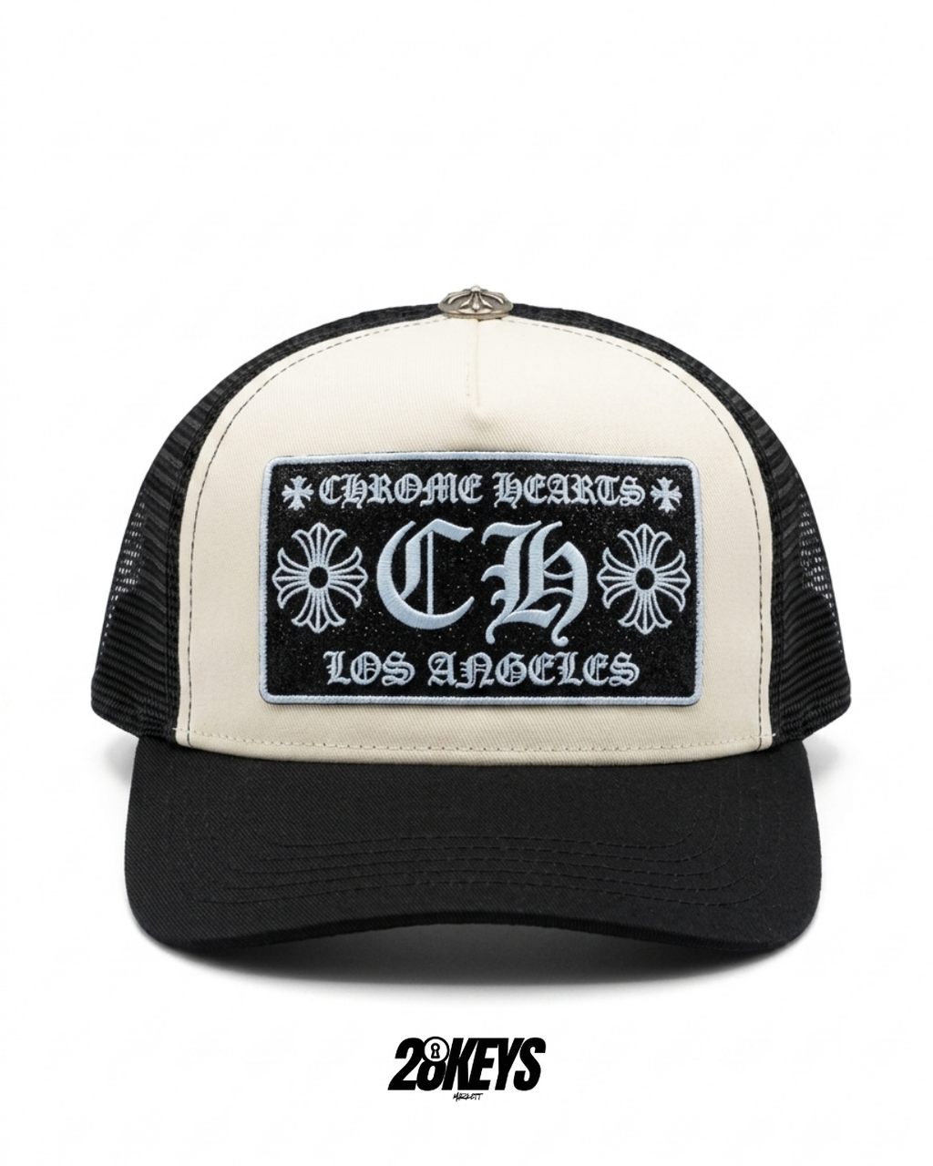 Gorro chrome hearts curvo logo