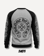 Polerón Chrome Hearts gris/negro