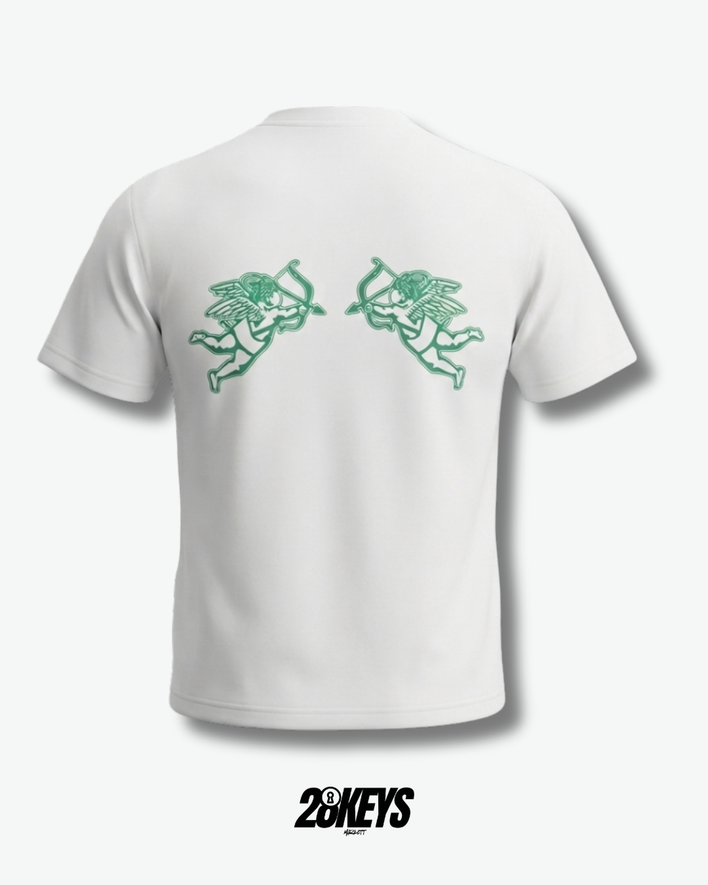 Polera mixed Emotion “Ángeles” Blanca