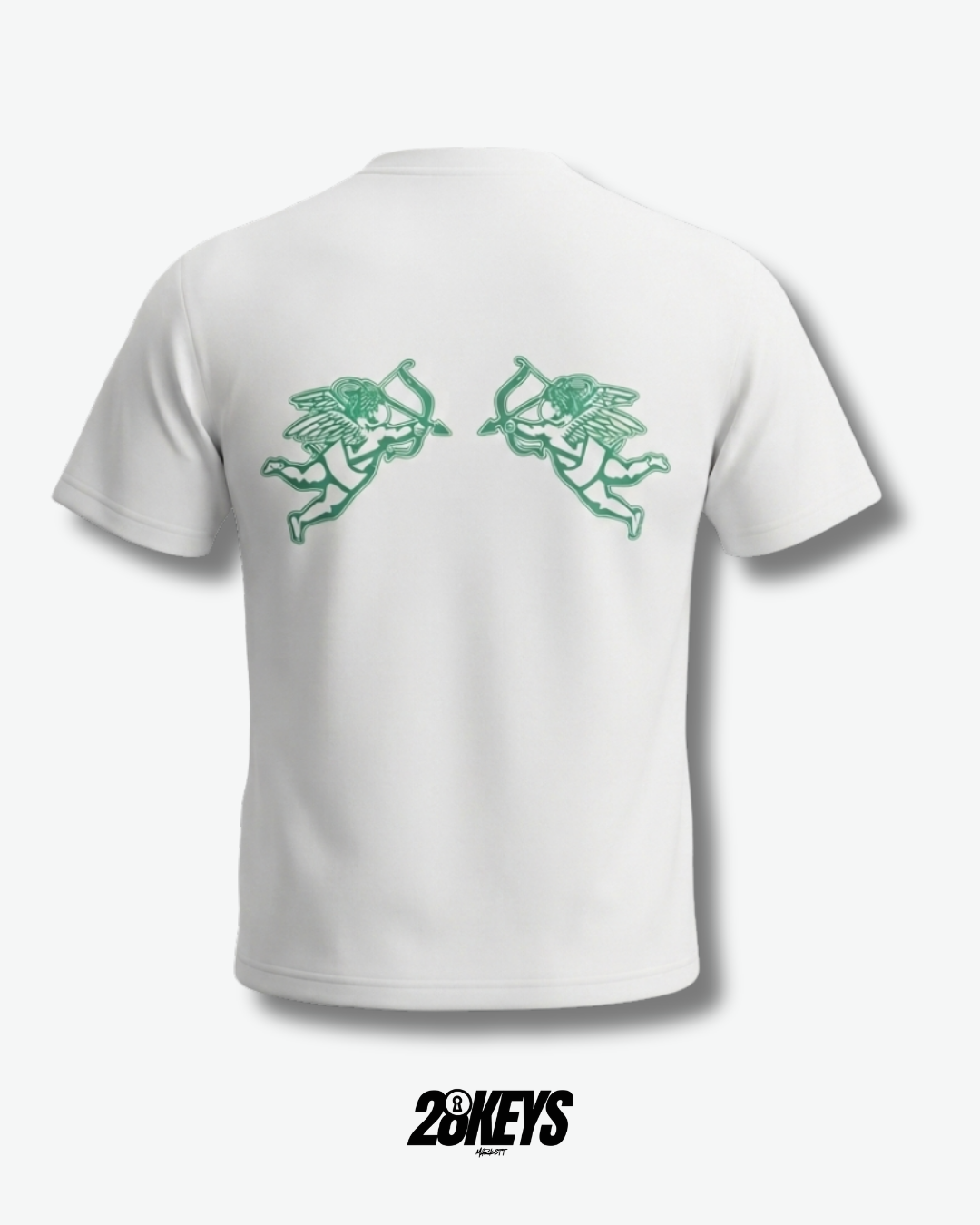 Polera mixed Emotion “Ángeles” Blanca