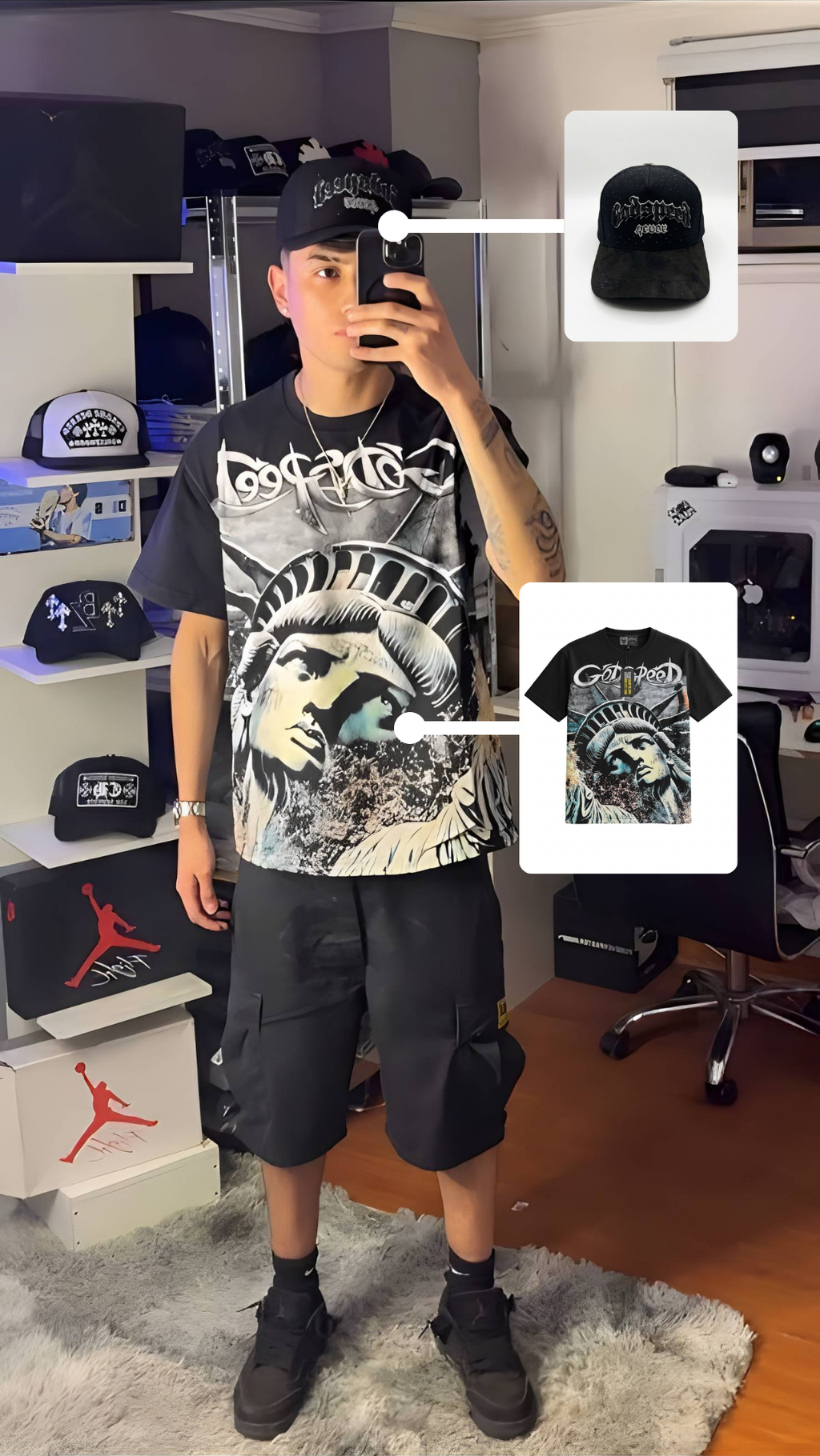 Polera Godspeed Negra