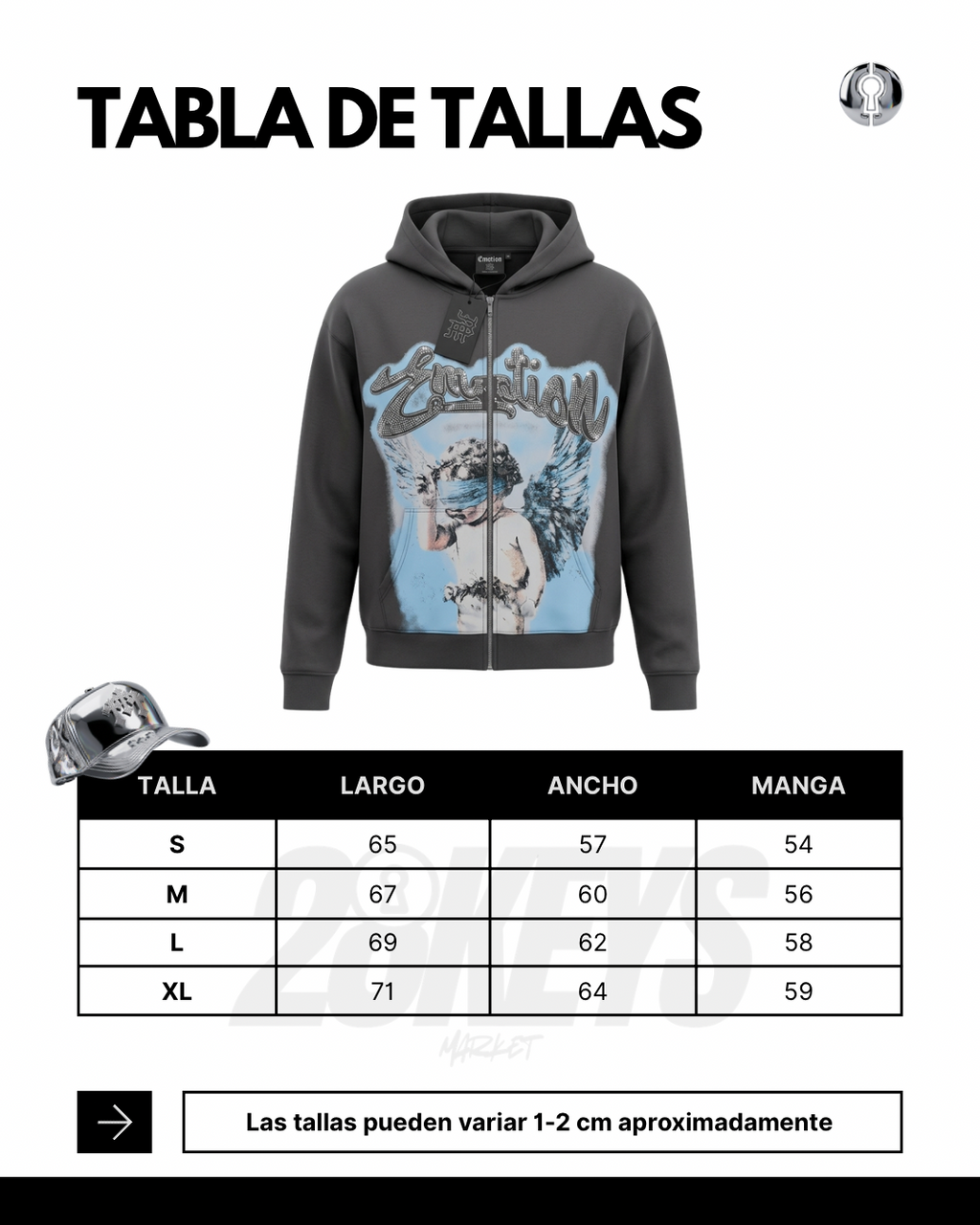 POLERON "EMOTION ANGEL" GRIS