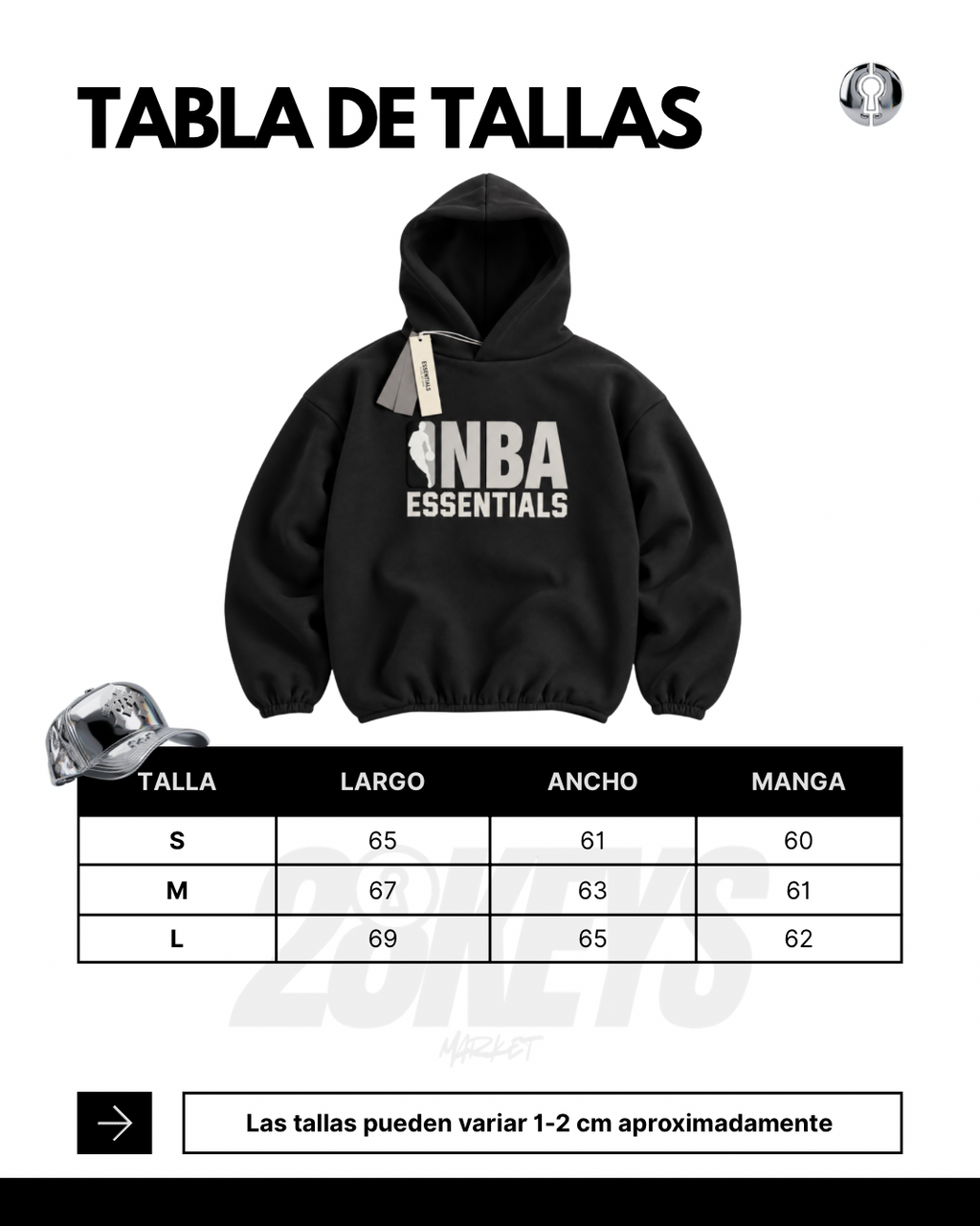 Hoodie essentials Nba negro