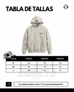 Hoodie Essentials Crema/Gris