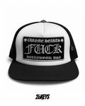 Gorro Chrome hearts white/black “Fxck” plano