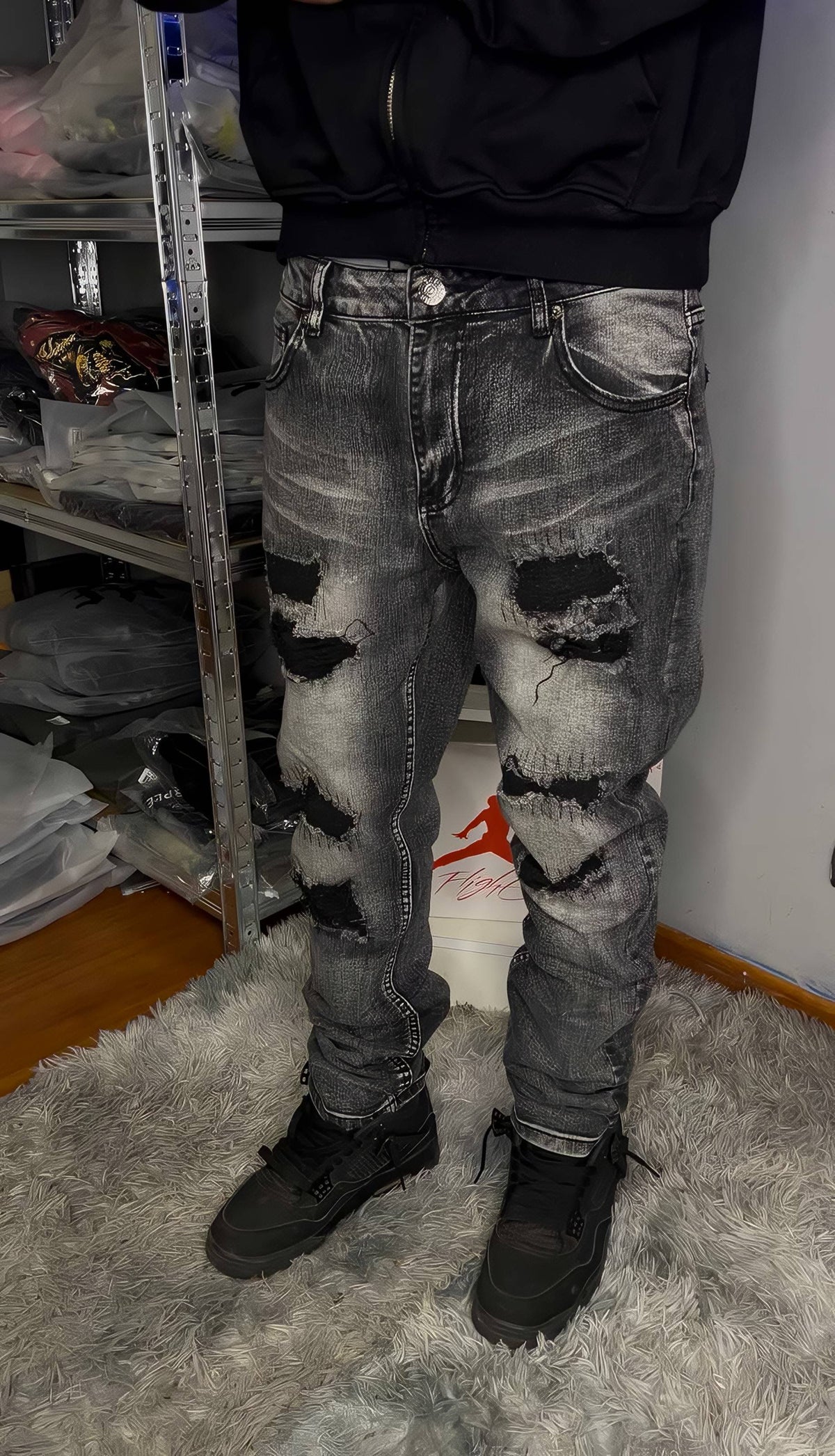 Jeans fashion nova gris