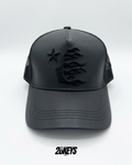 Gorro hellstar logo curvo cuero