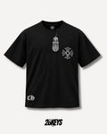 Polera Chrome hearts black full brillos