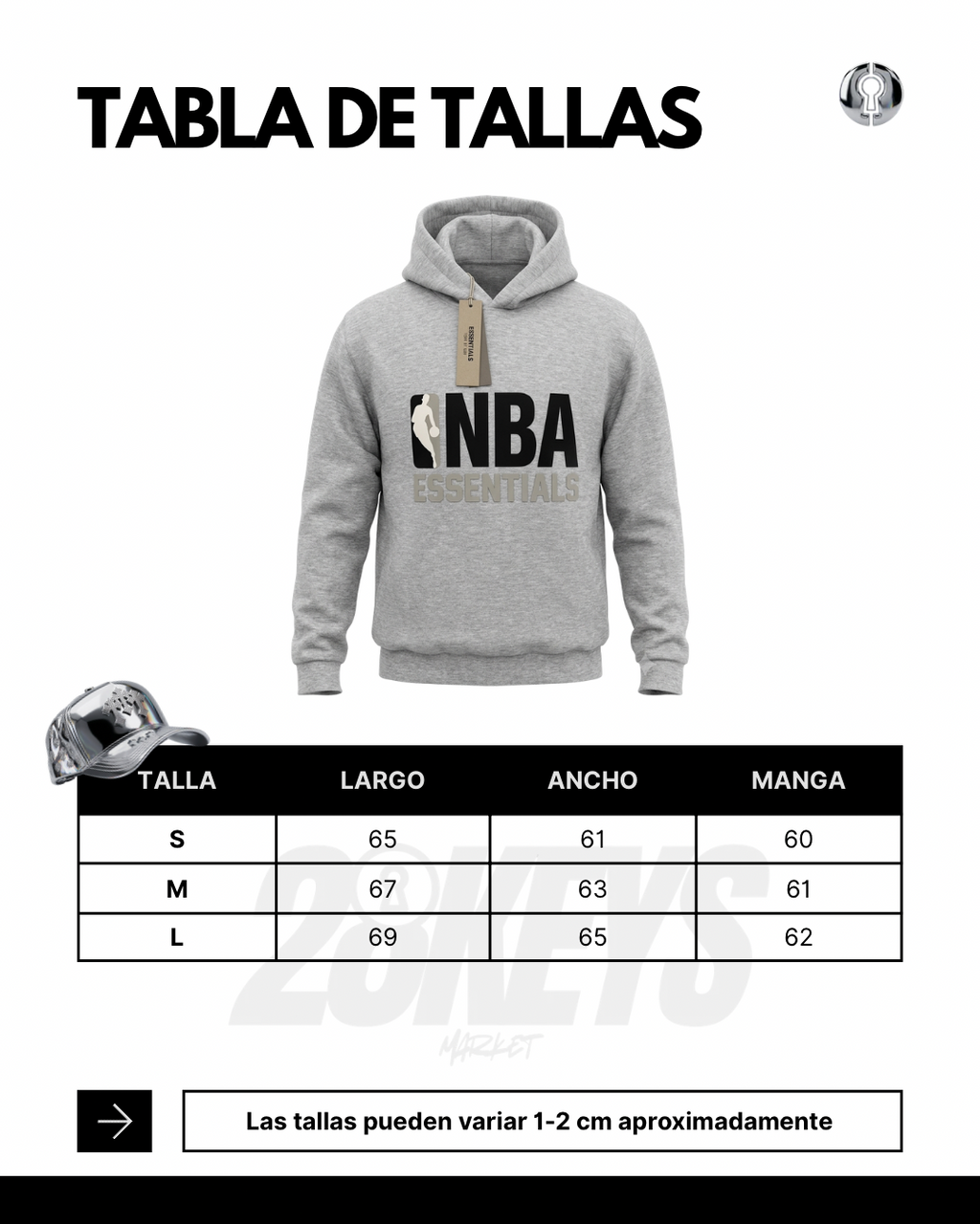 Hoodie essentials Nba gris