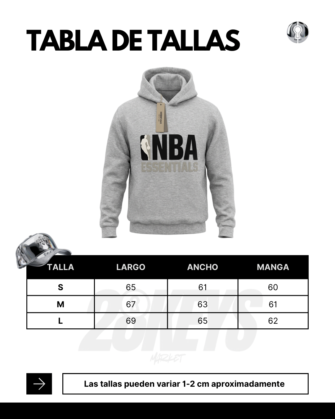 Hoodie essentials Nba gris