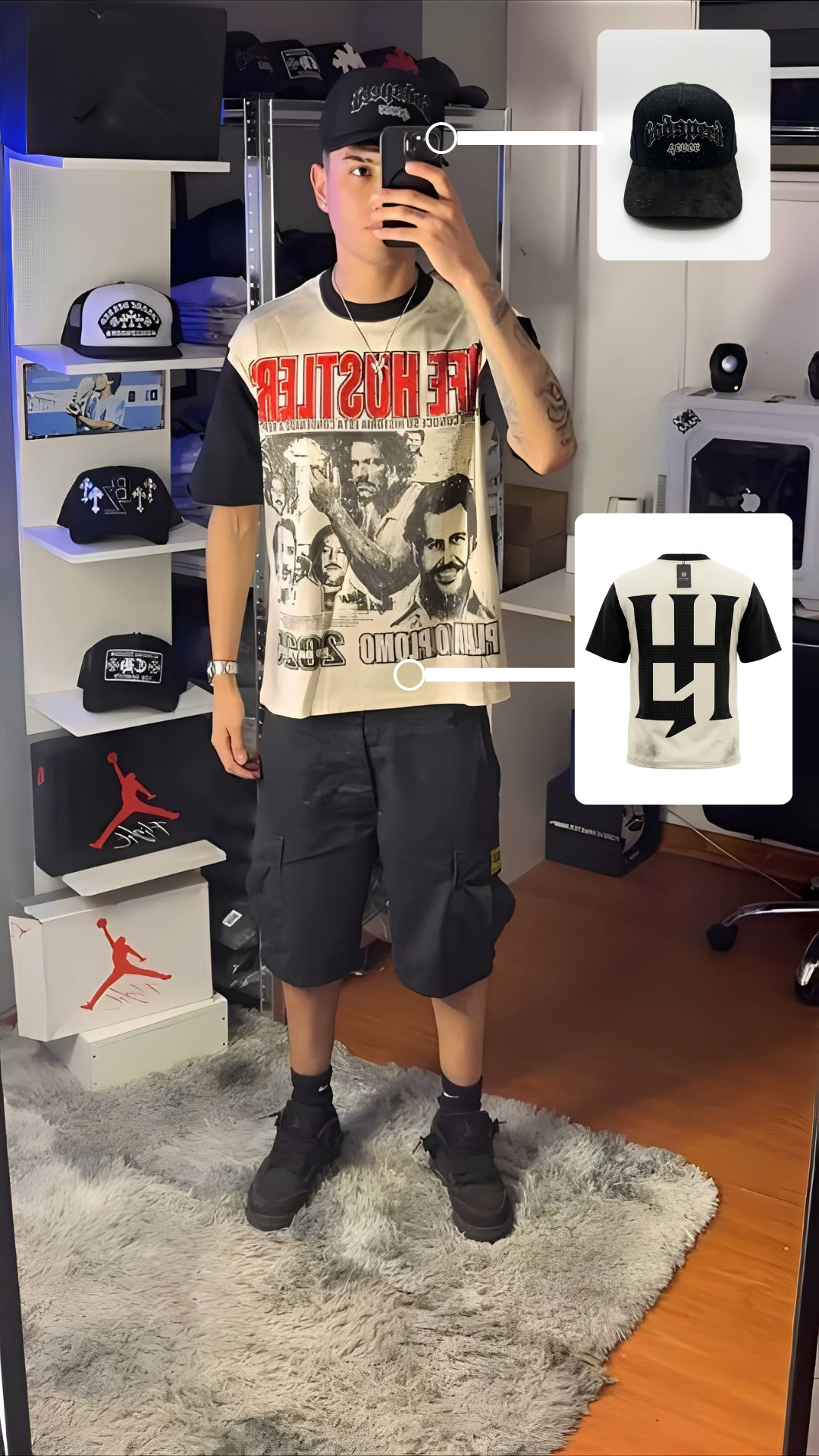 Polera Life Hustlers "Pablo Escobar"