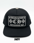 Gorro chrome hearts triple black visera plana