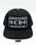 Gorro chrome hearts triple black visera plana