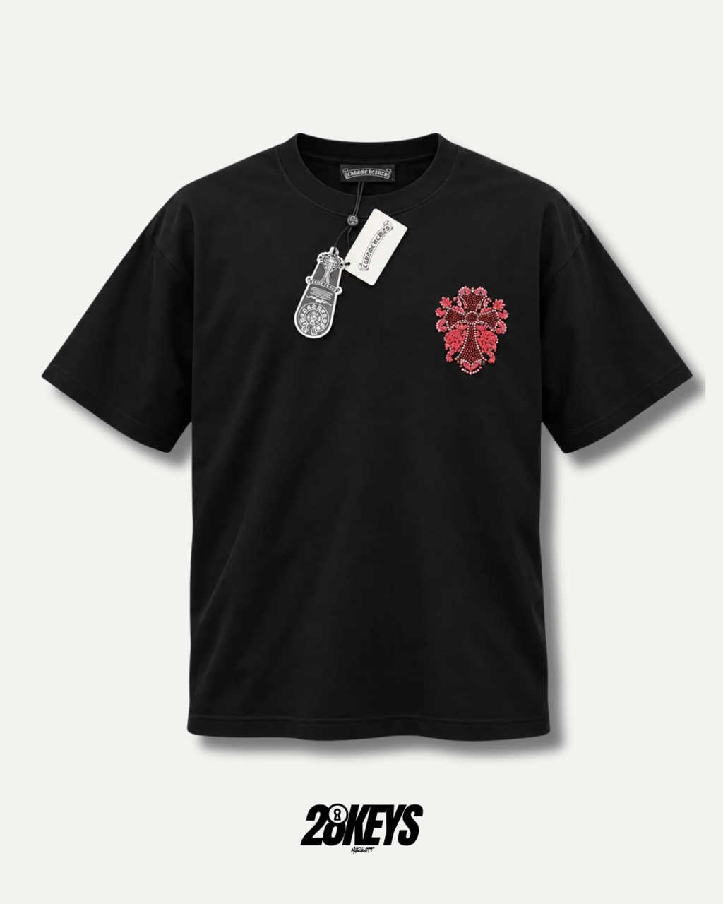 Polera Chrome hearts piedreria “Red”
