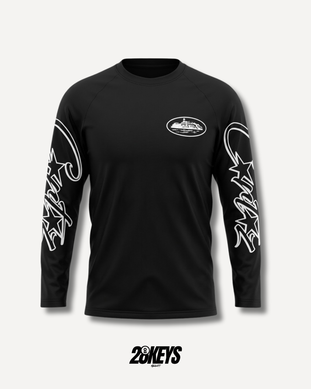 Polera Corteiz manga larga Negra