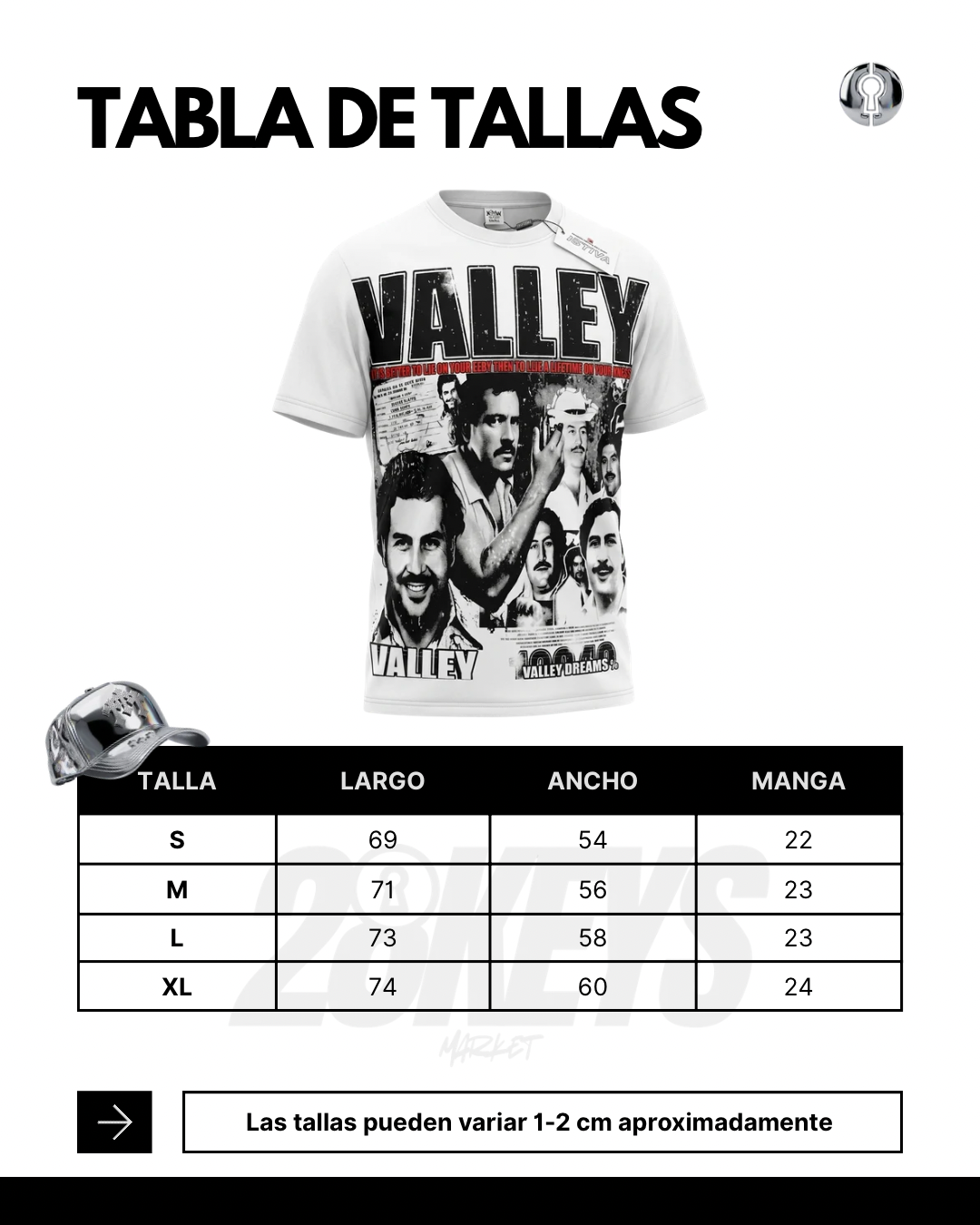 Polera Valley Dreams "Pablo Escobar"