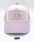 Gorro chrome hearts big logo rosado