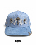 Gorro calidad premium “NY” celeste
