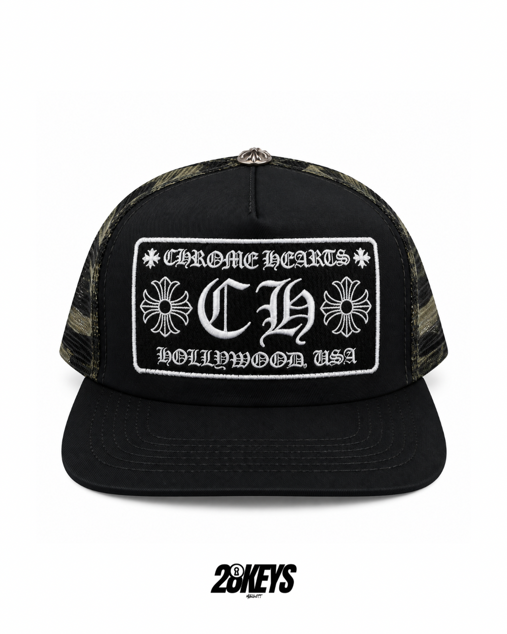 Gorro Chrome hearts black/militar   plano