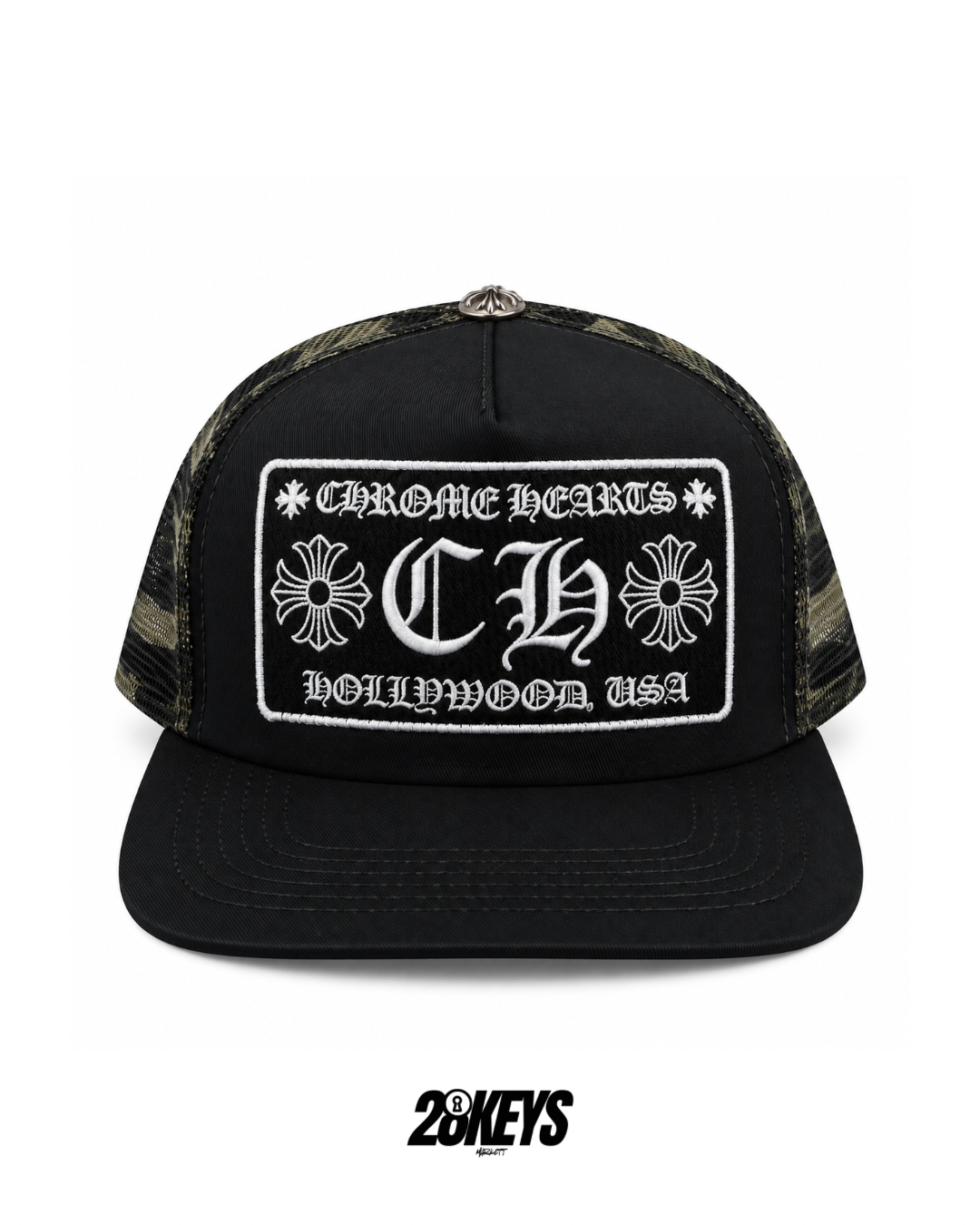 Gorro Chrome hearts black/militar   plano