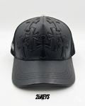 Gorro chrome hearts cruz cuero
