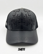Gorro chrome hearts cruz cuero