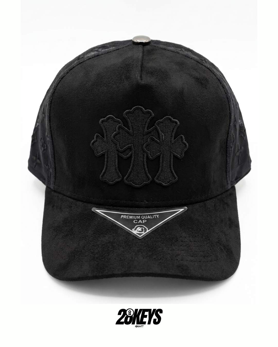 gorro negro gamuza