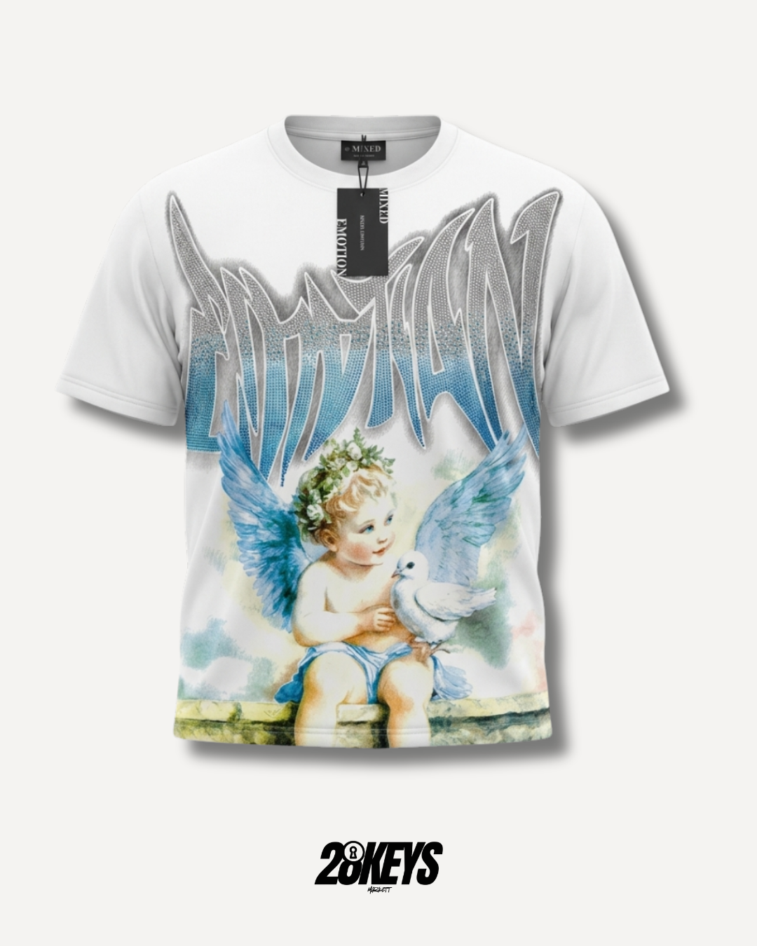 polera mixed emotion blanca 