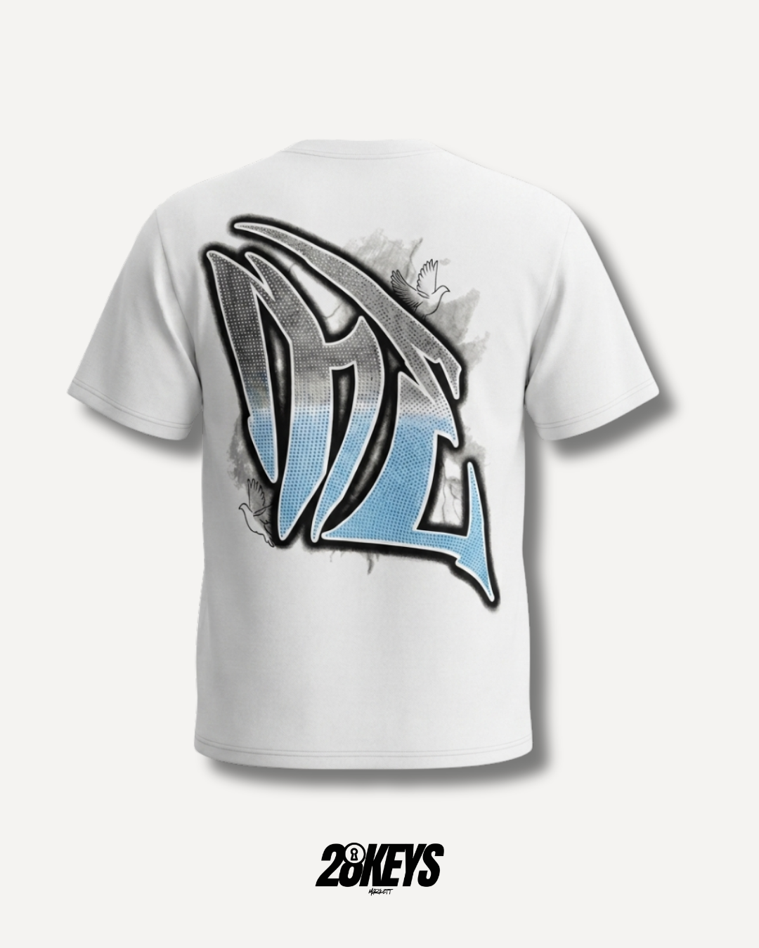 Polera Mixed Emotion "Ángel blanco"