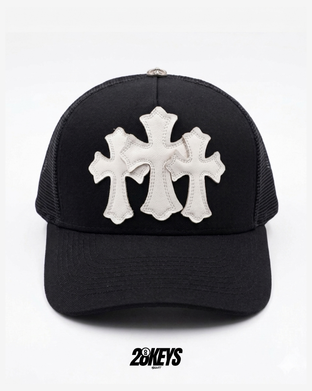 Gorro chrome hearts cruz blanco