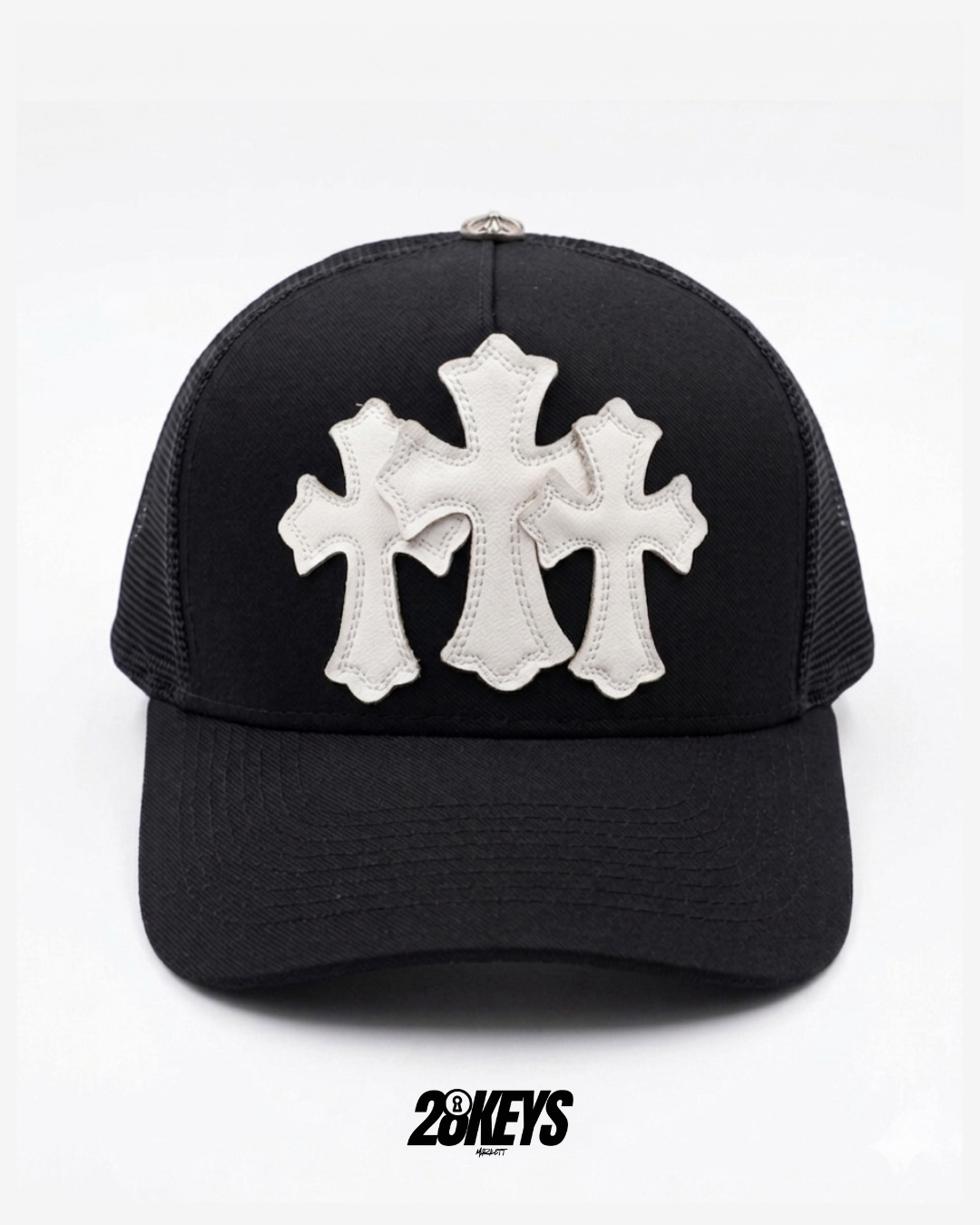 Gorro chrome hearts cruz blanco