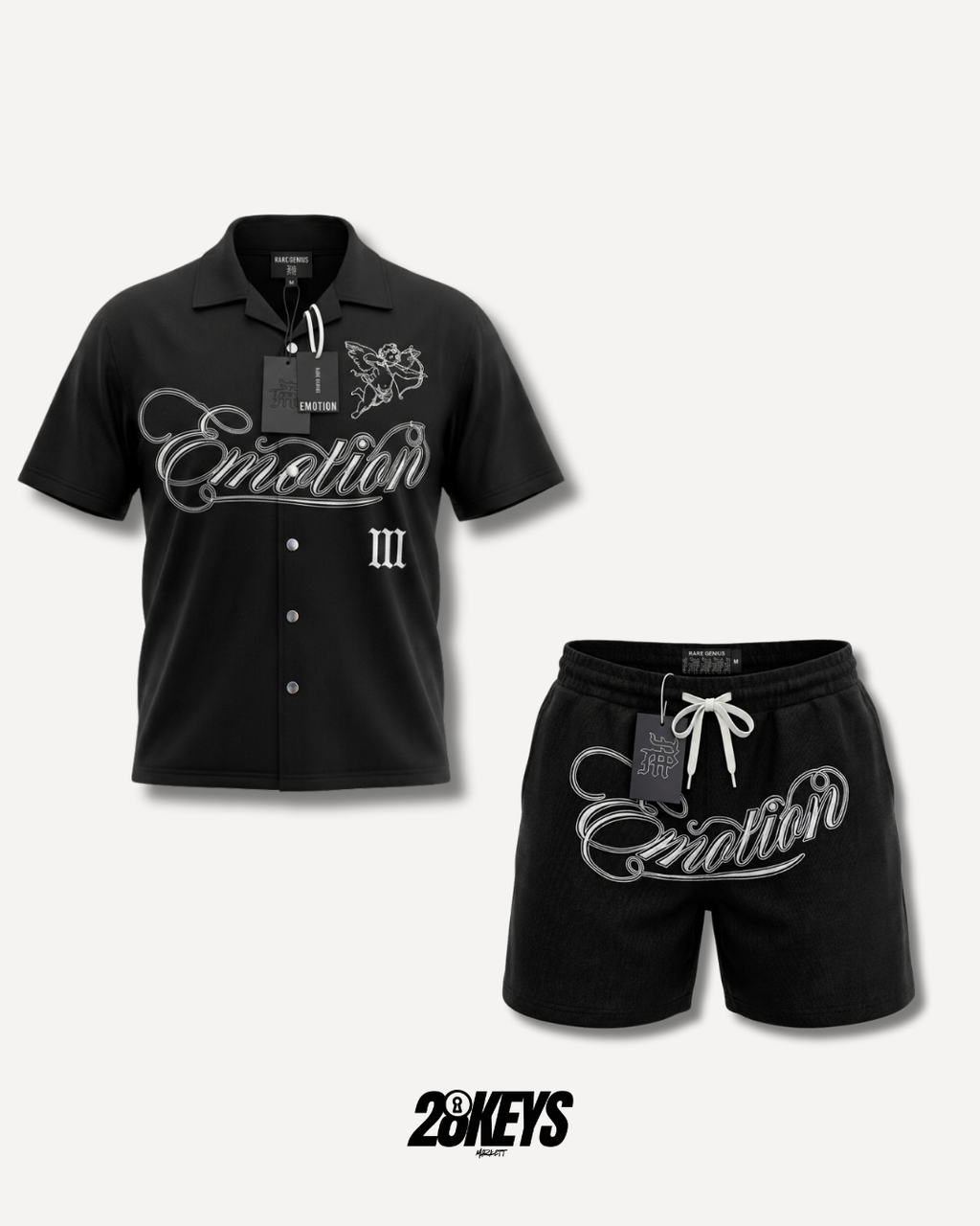 Conjunto emotion negro "Ángel"
