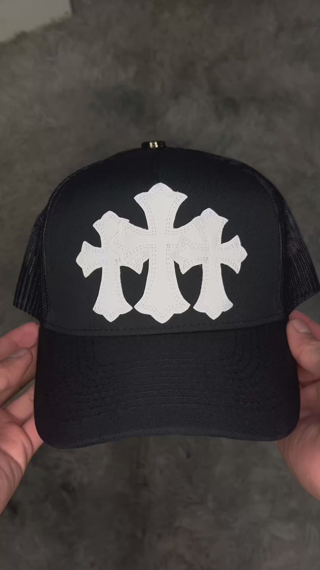 Gorro chrome hearts cruz blanco