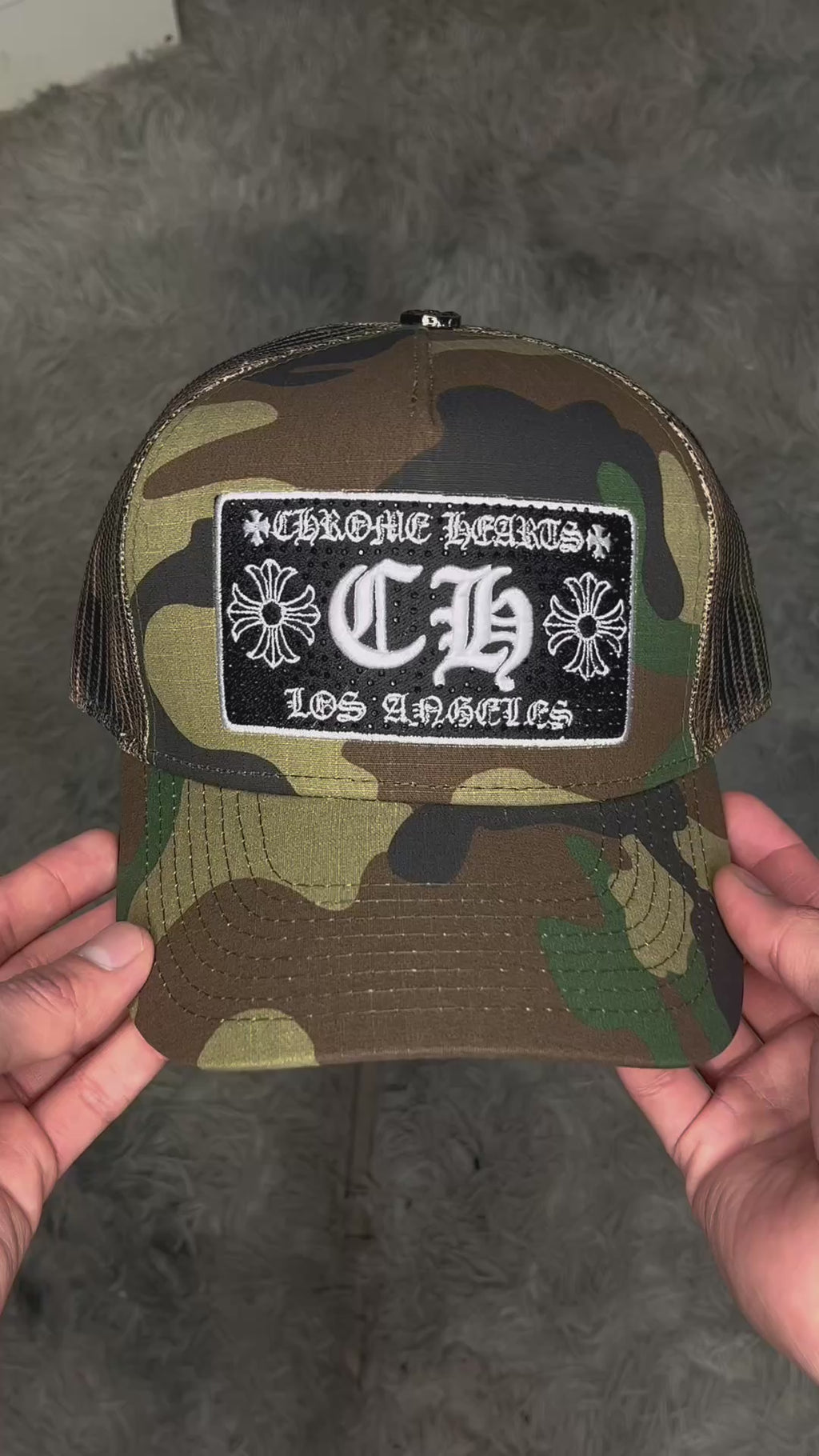 Gorro chrome hearts militar