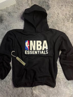Hoodie essentials Nba negro logo colorido