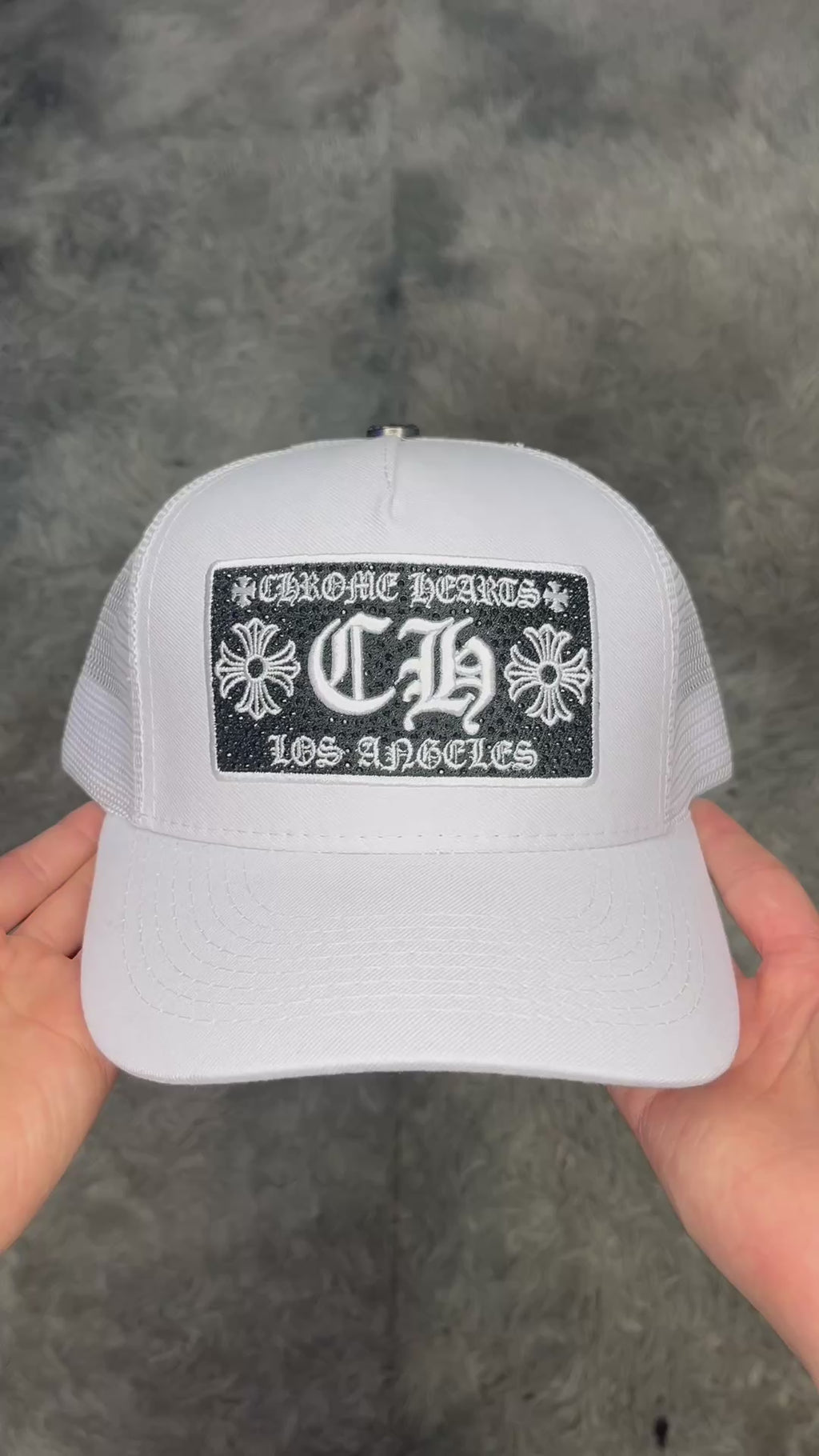 Gorro chrome hearts blanco